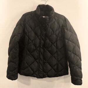 EDDIE BAUER Sz XL 700 Fill  Power Down Filled Zip Up Pockets Puffer Coat